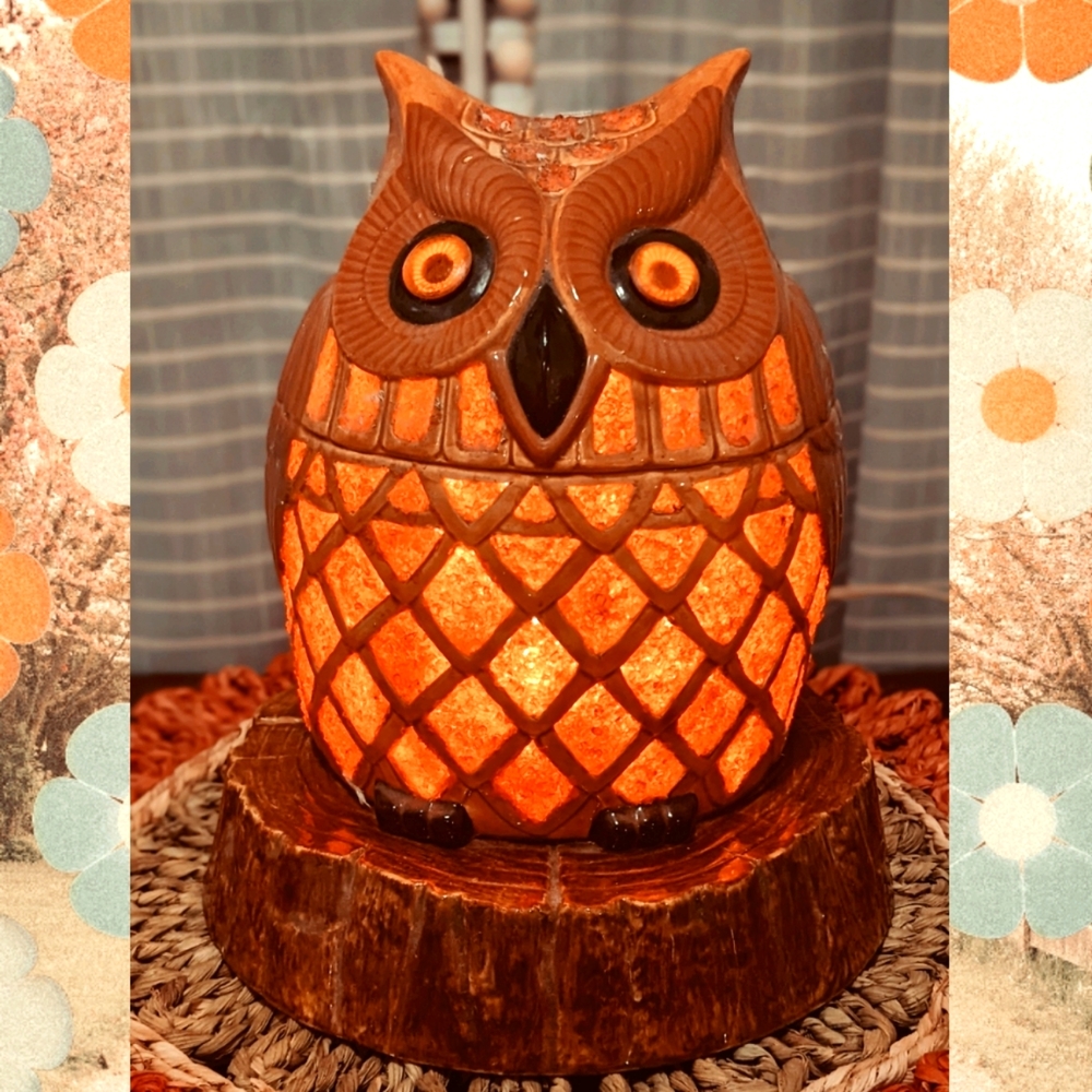 Vintage Owl Lamp